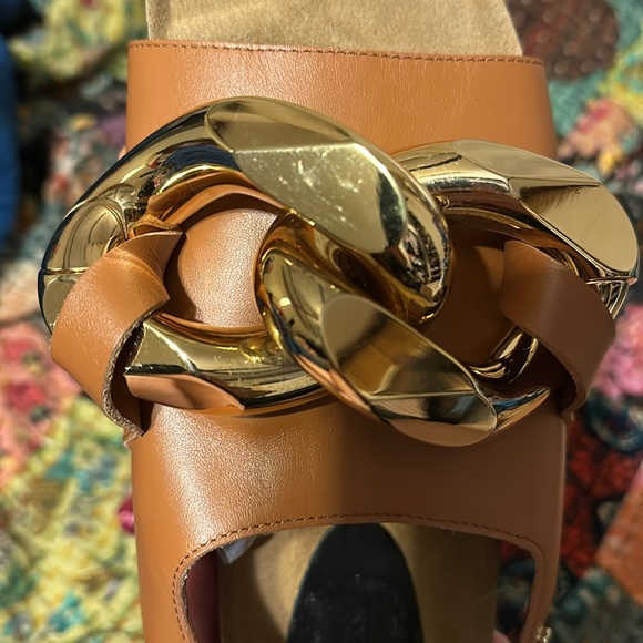 J. W. Anderson Chain-Link Sandals - Brown - Size 12.5/Euro 43 - Picture 8 of 9